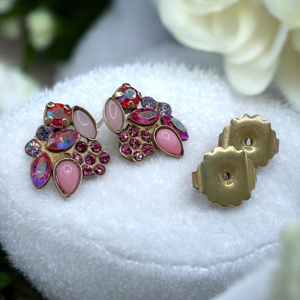 🌺Vintage Sorrelli Crystal/Rhinestone Earrings - Picture 7 of 10